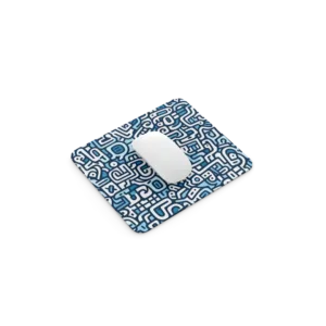 Blue mosaic Mouse Pad